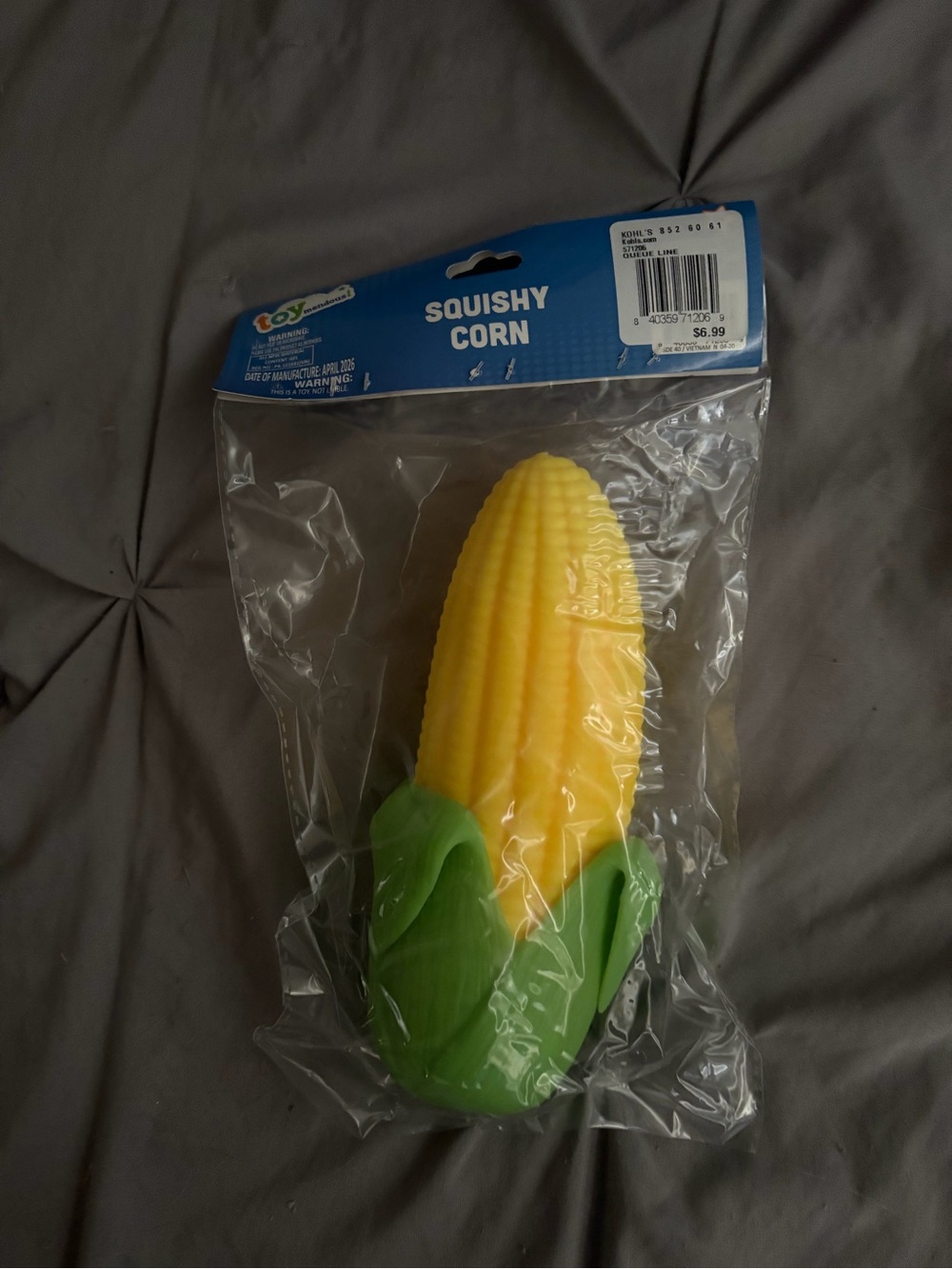 SMITH Squishy Corn Toy - Yellow & Green